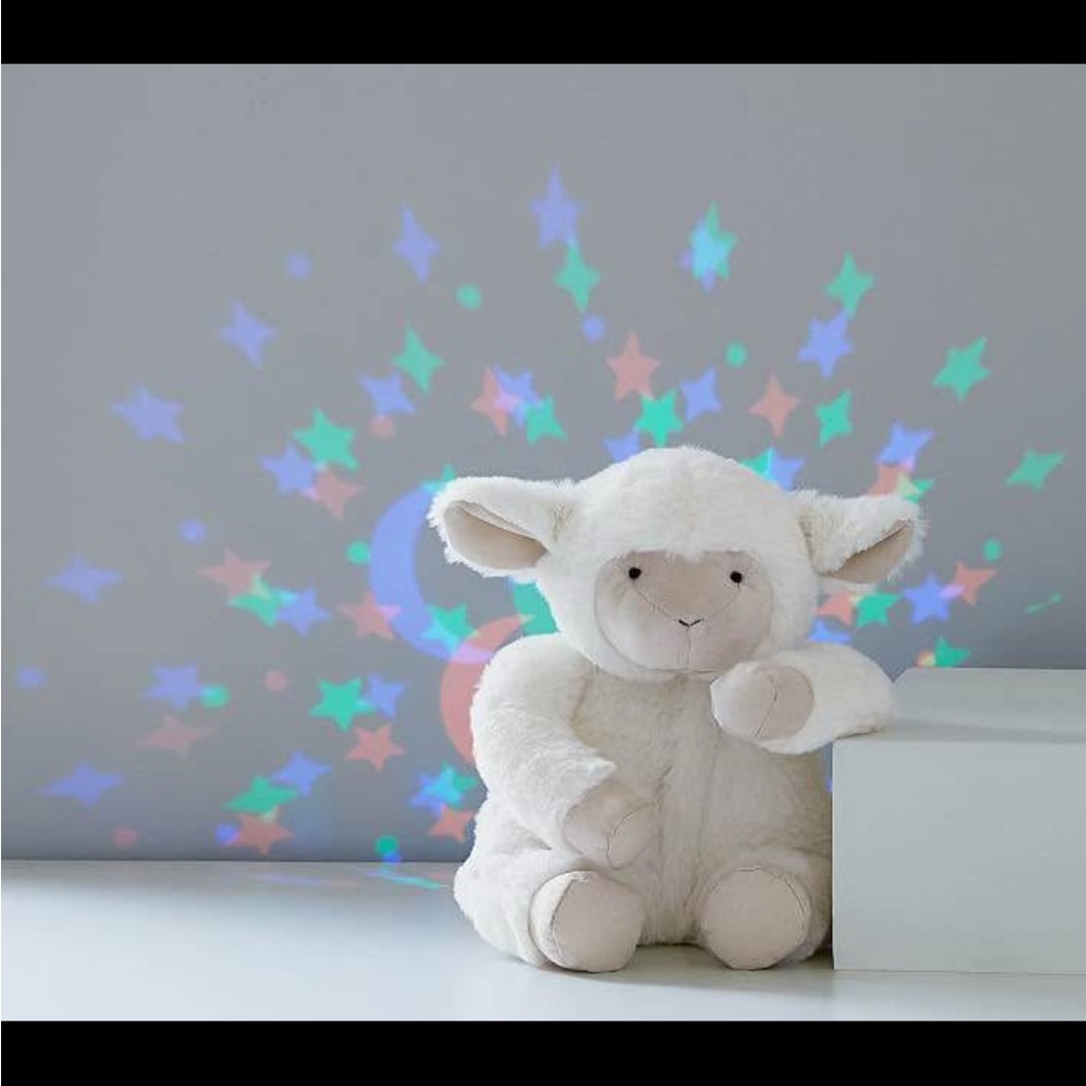 Adorable White Plush Lamb Toy